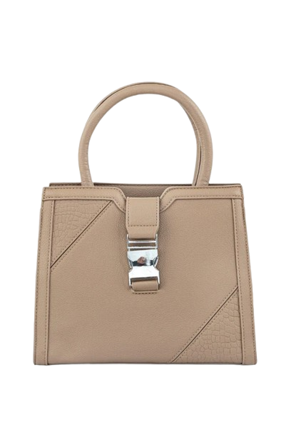 Classic Beige Leather Handbag