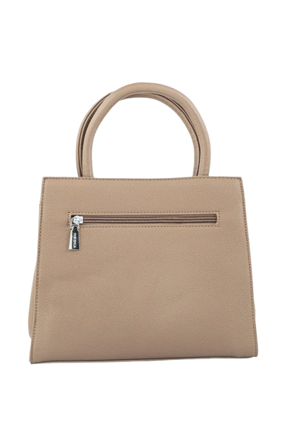 Classic Beige Leather Handbag