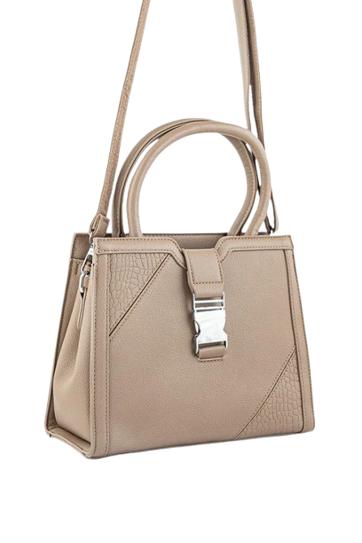 Classic Beige Leather Handbag
