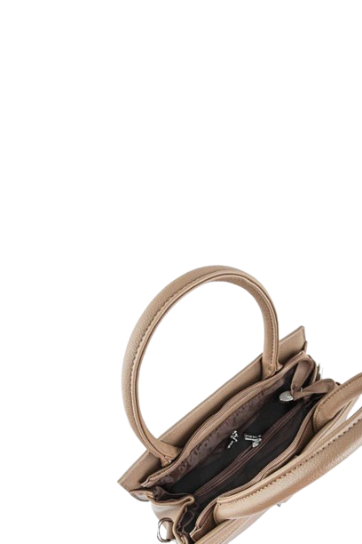 Classic Beige Leather Handbag