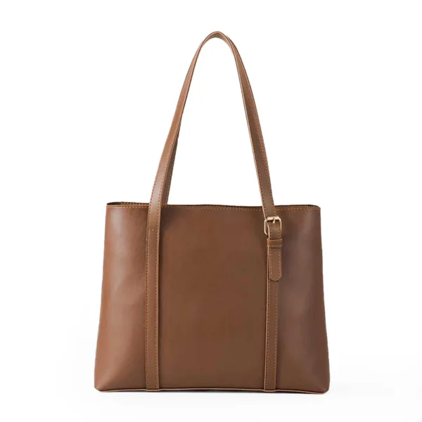 Classic Tan Leather Tote Bag