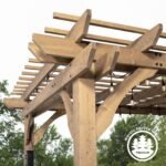 10 x 10 Fairhaven Pergola Rustic Finish - Image 5