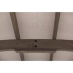 SummerCove 10 ft. x 14 ft. Light Gray Cedar Frame Arched Pergola with Shelves - Image 12