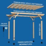 14X10 FAIRHAVEN PERGOLA NATURAL - Image 8
