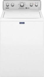 Maytag – 4.2 Cu. Ft. High Efficiency Top Load Washer with Dual-Action PowerWash Agitator – White