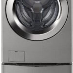 LG – 4.5 Cu. Ft. High-Efficiency Stackable Smart Front Load Washer with Steam and 6Motion Technology – Graphite steel