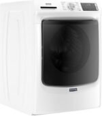 Maytag – 4.8 Cu. Ft. High Efficiency Stackable Front Load Washer with Steam and Extra Power Button – White - Image 2