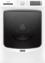 Maytag – 4.8 Cu. Ft. High Efficiency Stackable Front Load Washer with Steam and Extra Power Button – White