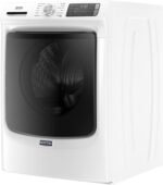 Maytag – 4.8 Cu. Ft. High Efficiency Stackable Front Load Washer with Steam and Extra Power Button – White - Image 3