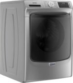 Maytag – 4.8 Cu. Ft. High Efficiency Stackable Front Load Washer with Steam and Extra Power Button – Metallic slate - Image 3