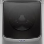 Maytag – 4.8 Cu. Ft. High Efficiency Stackable Front Load Washer with Steam and Extra Power Button – Metallic slate