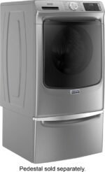 Maytag – 4.8 Cu. Ft. High Efficiency Stackable Front Load Washer with Steam and Extra Power Button – Metallic slate - Image 20