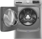 Maytag – 4.8 Cu. Ft. High Efficiency Stackable Front Load Washer with Steam and Extra Power Button – Metallic slate - Image 17