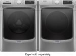 Maytag – 4.8 Cu. Ft. High Efficiency Stackable Front Load Washer with Steam and Extra Power Button – Metallic slate - Image 18