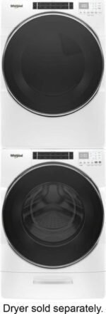 Whirlpool – 5.0 Cu. Ft. High Efficiency Stackable Front Load Washer with Steam and Load & Go XL Dispenser – White - Image 10