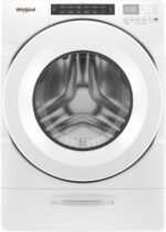 Whirlpool – 4.5 Cu. Ft. High Efficiency Stackable Front Load Washer with Steam and Load & Go Dispenser – White