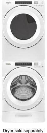 Whirlpool – 4.5 Cu. Ft. High Efficiency Stackable Front Load Washer with Steam and Load & Go Dispenser – White - Image 7