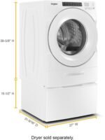 Whirlpool – 4.5 Cu. Ft. High Efficiency Stackable Front Load Washer with Steam and Load & Go Dispenser – White - Image 3