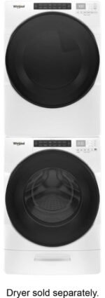 Whirlpool – 4.5 Cu. Ft. High Efficiency Stackable Front Load Washer with Steam and Load & Go XL Dispenser – White - Image 12
