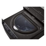LG – SideKick 1.0 Cu. Ft. High-Efficiency Smart Top Load Pedestal Washer with 3-Motion Technology – Black steel - Image 9