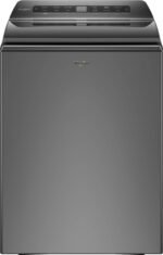 Whirlpool – 4.8 Cu. Ft. Smart Top Load Washer with Load & Go Dispenser – Chrome shadow