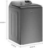 Maytag – 5.2 Cu. Ft. High Efficiency Smart Top Load Washer with Extra Power Button – Metallic slate - Image 3
