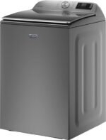 Maytag – 5.2 Cu. Ft. High Efficiency Smart Top Load Washer with Extra Power Button – Metallic slate - Image 2