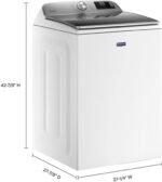 Maytag – 5.2 Cu. Ft. High Efficiency Smart Top Load Washer with Extra Power Button – White - Image 3