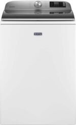 Maytag – 5.2 Cu. Ft. High Efficiency Smart Top Load Washer with Extra Power Button – White