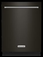 KitchenAid – Top Control Built-In Dishwasher with Stainless Steel Tub, FreeFlex Third Rack, 44dBA – Black stainless steel