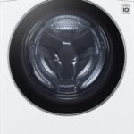 LG – 5.0 Cu. Ft. High-Efficiency Stackable Smart Front Load Washer with Steam and Built-In Intelligence – White