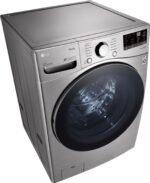 LG – 4.5 Cu. Ft. High-Efficiency Stackable Smart Front Load Washer with Steam and 6Motion Technology – Graphite steel - Image 16