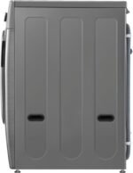 LG – 4.5 Cu. Ft. High-Efficiency Stackable Smart Front Load Washer with Steam and 6Motion Technology – Graphite steel - Image 12