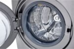 LG – 4.5 Cu. Ft. High-Efficiency Stackable Smart Front Load Washer with Steam and 6Motion Technology – Graphite steel - Image 18
