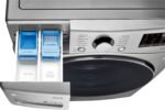 LG – 4.5 Cu. Ft. High-Efficiency Stackable Smart Front Load Washer with Steam and 6Motion Technology – Graphite steel - Image 19