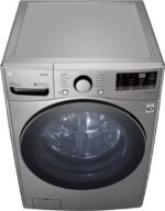 LG – 4.5 Cu. Ft. High-Efficiency Stackable Smart Front Load Washer with Steam and 6Motion Technology – Graphite steel - Image 20