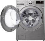 LG – 4.5 Cu. Ft. High-Efficiency Stackable Smart Front Load Washer with Steam and 6Motion Technology – Graphite steel - Image 17