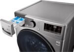 LG – 4.5 Cu. Ft. High-Efficiency Stackable Smart Front Load Washer with Steam and 6Motion Technology – Graphite steel - Image 14