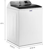 Maytag – 4.8 Cu. Ft. Top Load Washer with Deep Fill Option – White - Image 32