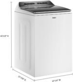 Whirlpool – 5.2-5.3 Cu. Ft. Smart Top Load Washer with 2 in 1 Removable Agitator – White - Image 16