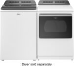 Whirlpool – 5.2-5.3 Cu. Ft. Smart Top Load Washer with 2 in 1 Removable Agitator – White - Image 14