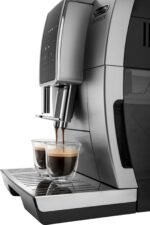 De’Longhi – Dinamica TrueBrew Over Ice Fully Automatic Coffee and Espresso Machine, with Premium Adjustable Frother – Chrome and Black - Image 3