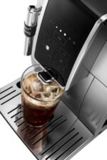 De’Longhi – Dinamica TrueBrew Over Ice Fully Automatic Coffee and Espresso Machine, with Premium Adjustable Frother – Chrome and Black - Image 4
