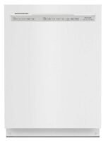 KitchenAid – 24″ Front Control Built-In Dishwasher with Stainless Steel Tub, ProWash, 47 dBA – White