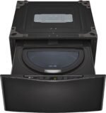 LG – SideKick 1.0 Cu. Ft. High-Efficiency Smart Top Load Pedestal Washer with 3-Motion Technology – Black steel - Image 13