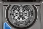 LG – 5.5 Cu. Ft. Smart Top Load Washer with TurboWash3D – Graphite steel - Image 9