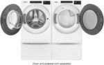 Whirlpool – 4.5 Cu. Ft. High-Efficiency Stackable Front Load Washer with Steam and Quick Wash Cycle – White - Image 7