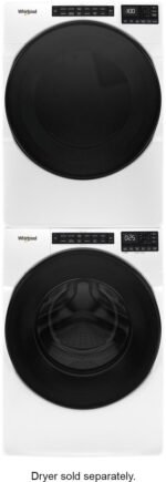 Whirlpool – 4.5 Cu. Ft. High-Efficiency Stackable Front Load Washer with Steam and Quick Wash Cycle – White - Image 4