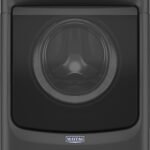 Maytag – 4.5 Cu. Ft. High Efficiency Stackable Front Load Washer with Steam and Extra Power Button – Volcano Black