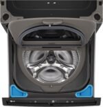 LG – SideKick 1.0 Cu. Ft. High-Efficiency Smart Top Load Pedestal Washer – Black steel - Image 15